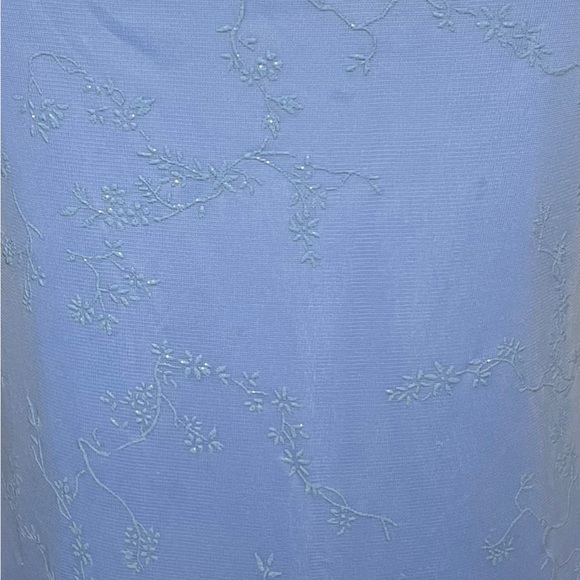 Vintage Light Blue Fairycore Dress City Triangles - Picture 2 of 4